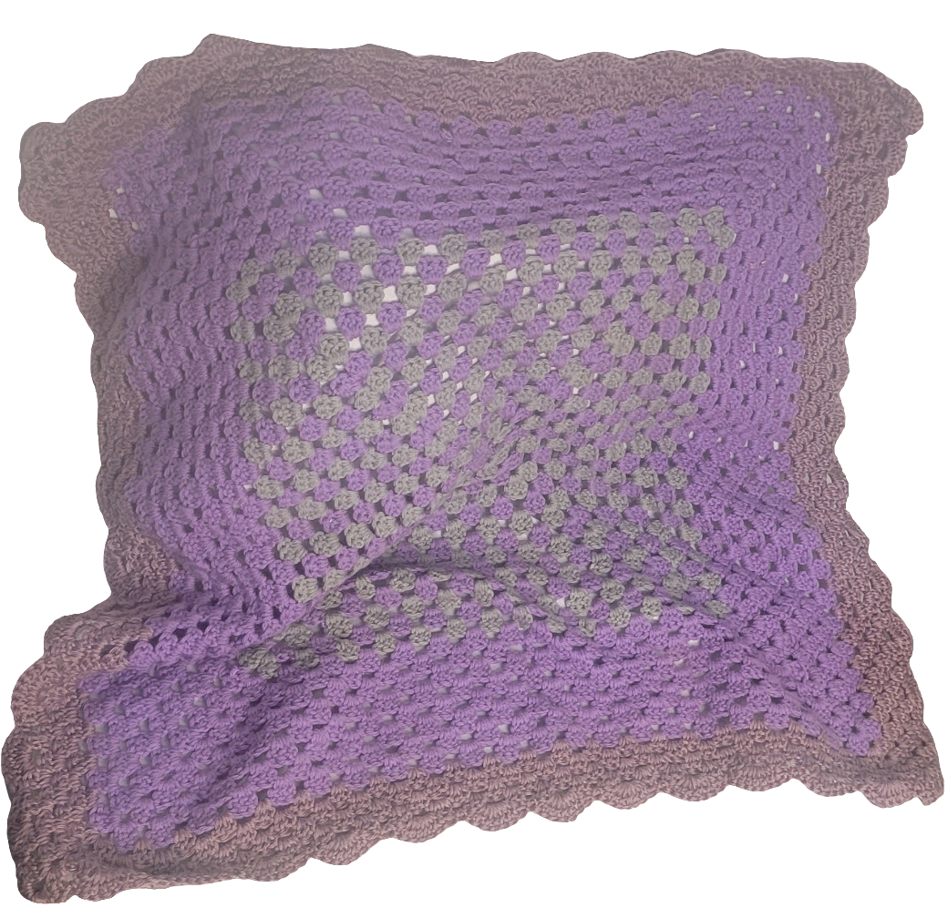 "Lavender Dream Crochet Blanket"